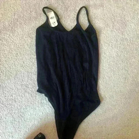 Garage black body suit with spaghetti straps - Picture 3 of 4